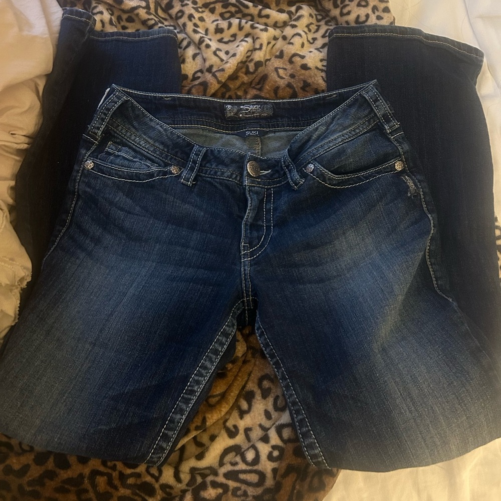 Silver Suki Low Rise Bootcut Jeans